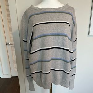 One Grey Day Stripe Knit Sweater
